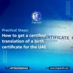how to get a certified translation of a birth certificate