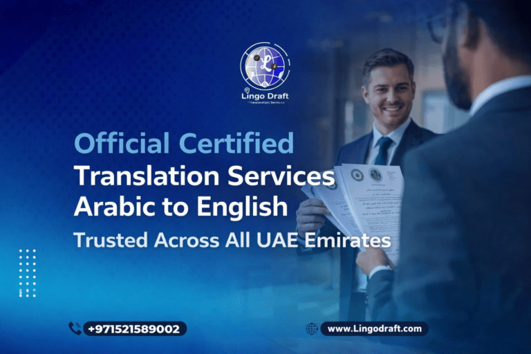 certified translation services arabic to english