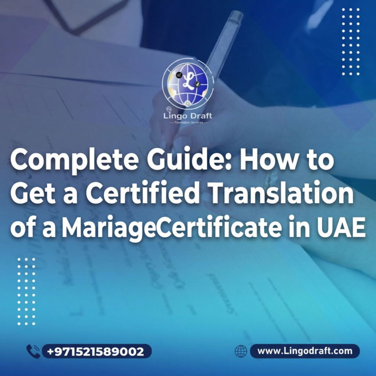 how to get a certified translation of a marriage certificate