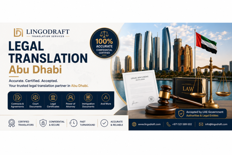 Certified legal translation for Abu Dhabi courts and ADJD